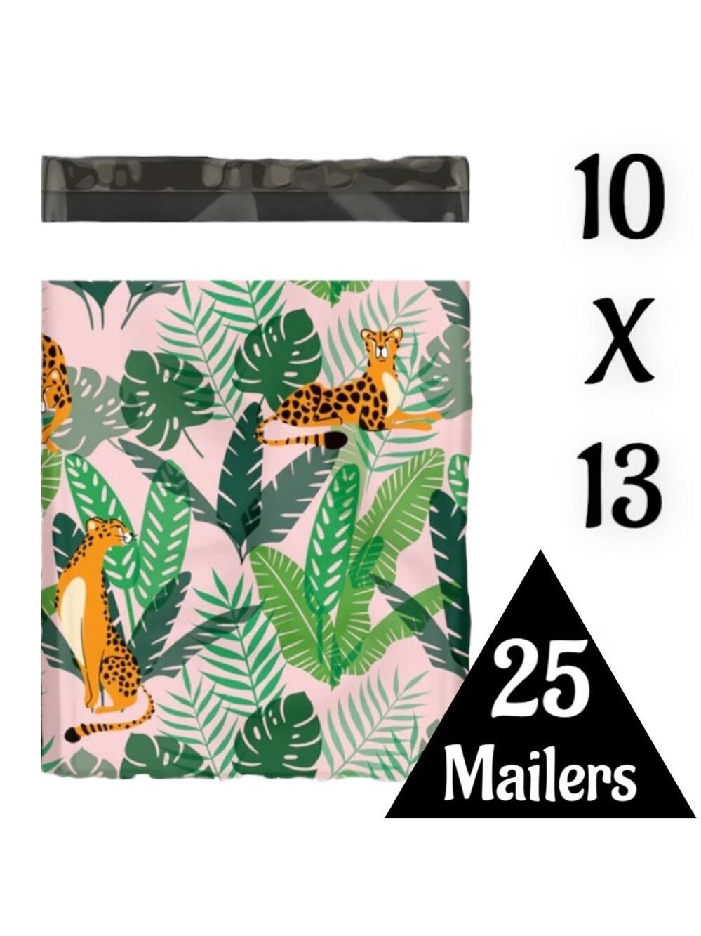 25 10X13 Poly Mailers, Cheetahs, Shipping Envelopes PRICE IS FIRM - Picture 7 of 9